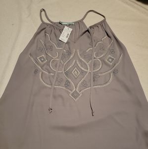Embroidered tank NWT!